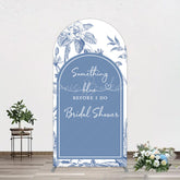 Lofaris Something Blue Before I Do Bridal Shower Arch Backdrop